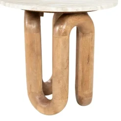 By Boo Bijzettafels|LoopStone Bijzettafel rond Naturel 52cm