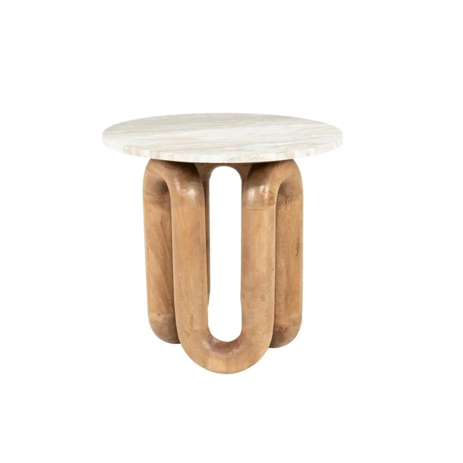 By Boo Bijzettafels|LoopStone Bijzettafel rond Naturel 52cm