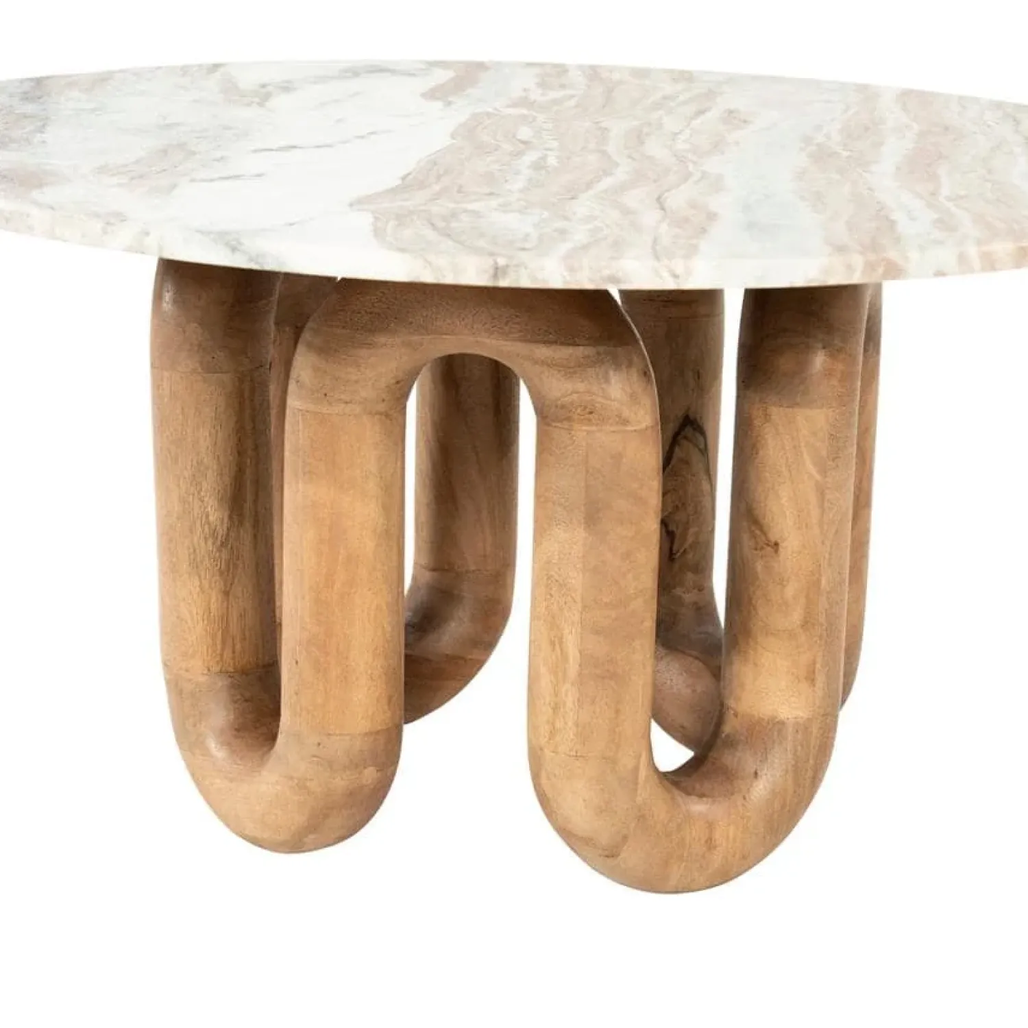 By Boo Salontafels|LoopStone Salontafel rond Naturel 80cm