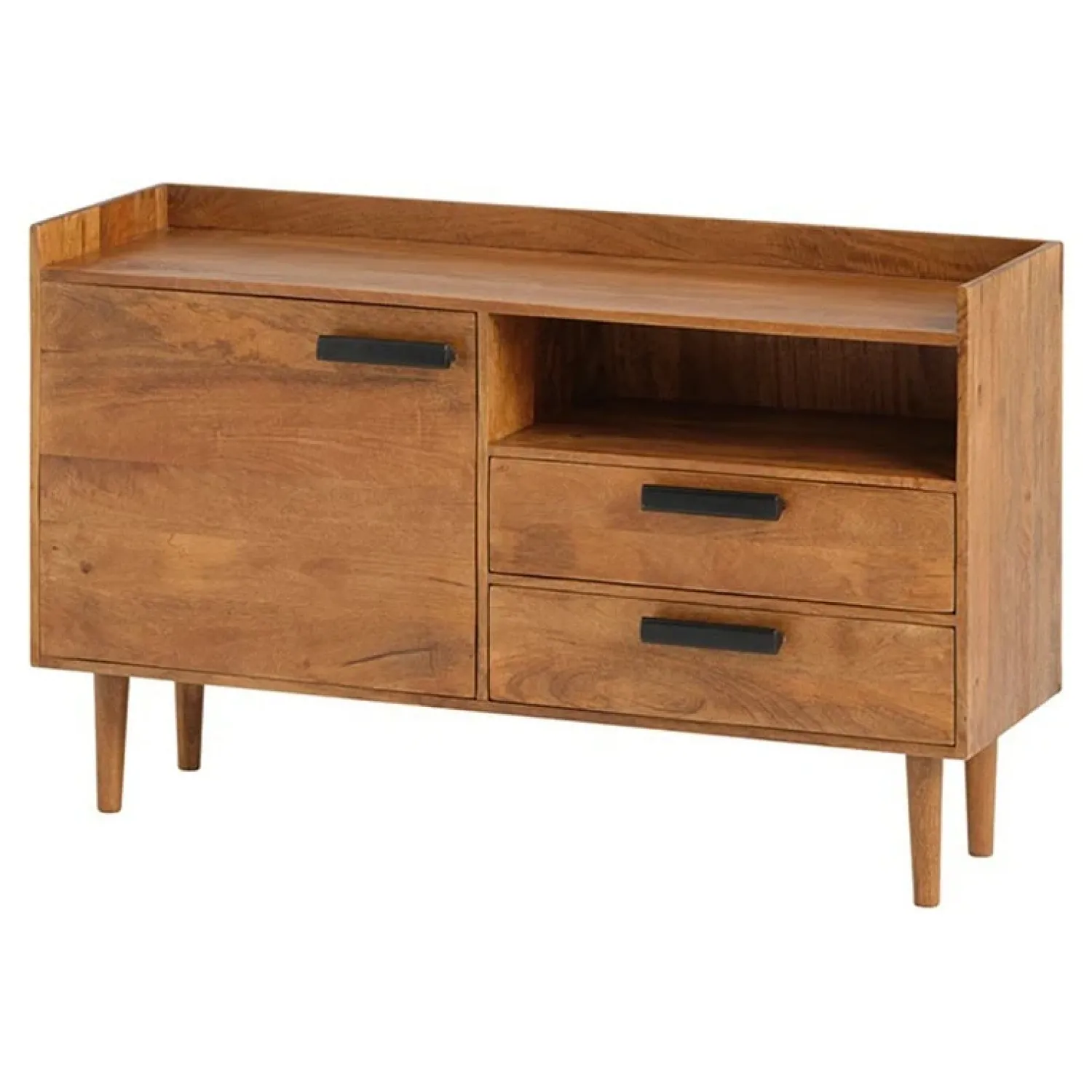 Mysons Dressoirs|Industriele Kasten|Lordara Commode 130cm met 1 deur, 2 lades en 1 open vak