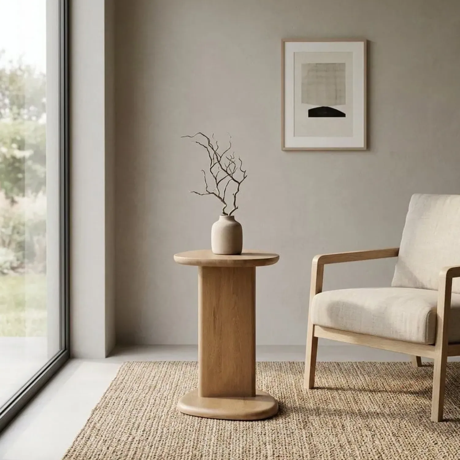 Eleonora Bijzettafels|Lori Bijzettafel Lichtbruin 46cm