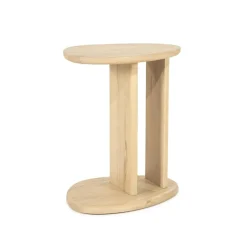 Eleonora Bijzettafels|Lori Bijzettafel Naturel 46cm