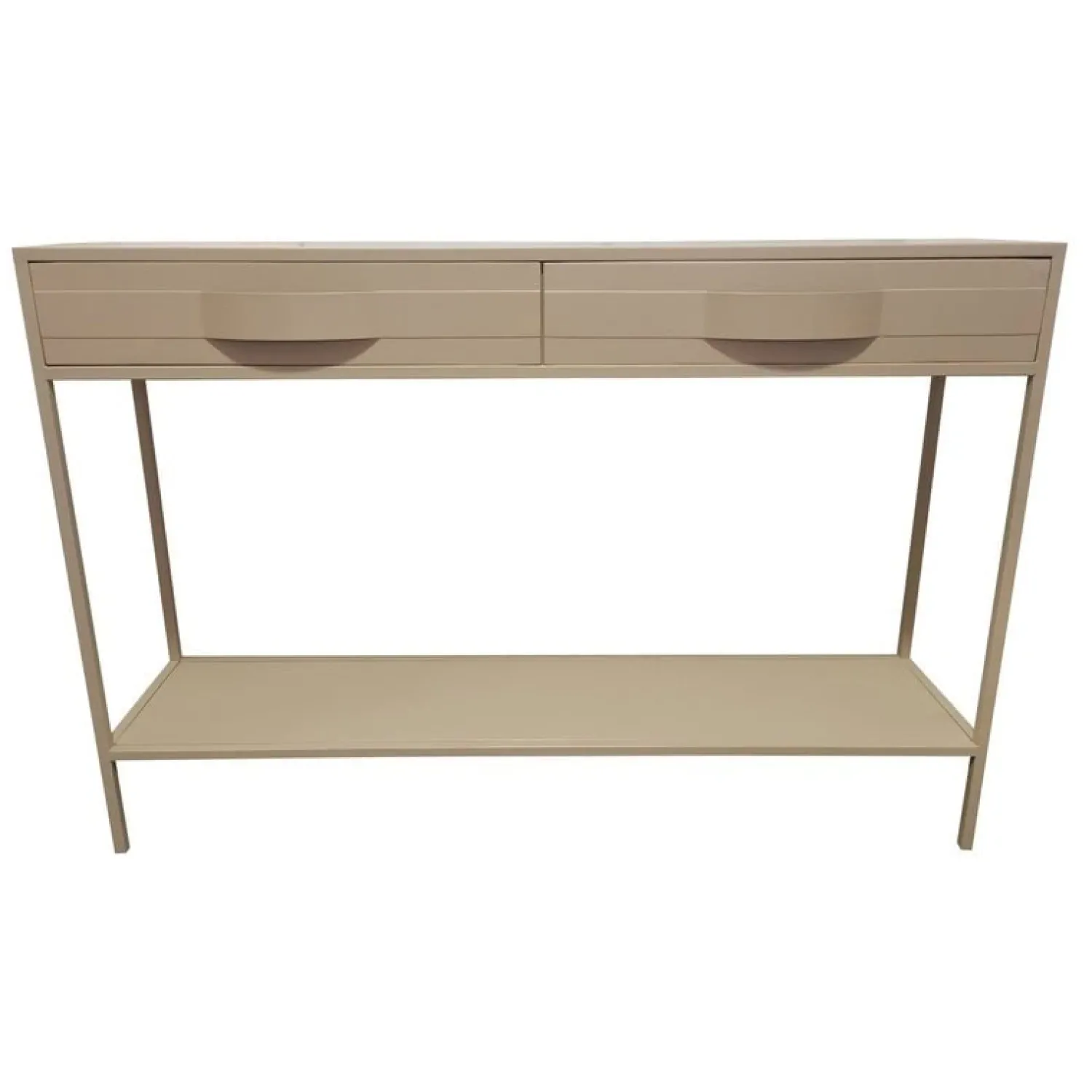 PTMD Sidetables|Loua Sidetable Zand Metaal 120cm