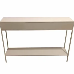 PTMD Sidetables|Loua Sidetable Zand Metaal 120cm