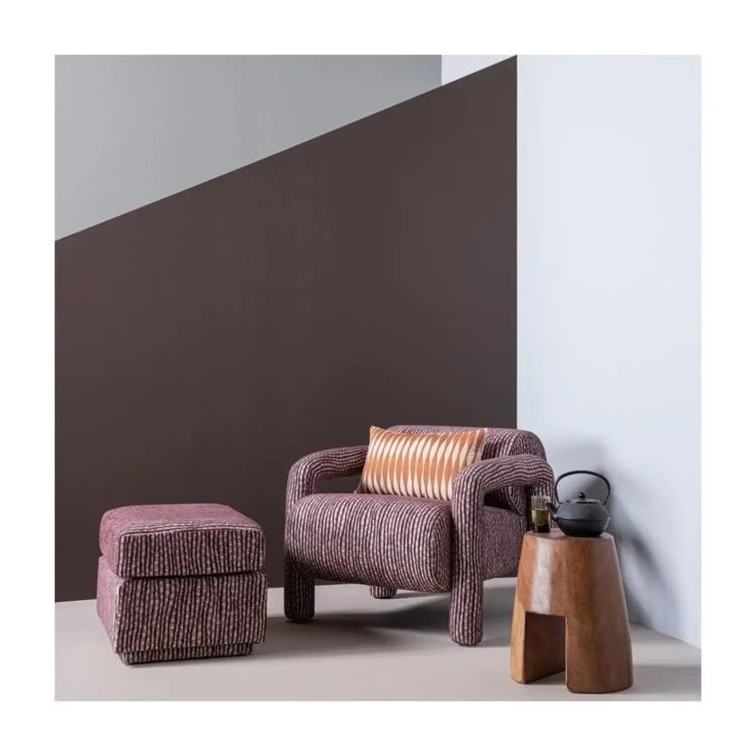 WOOOD Hockers|Lou Hocker Dessin Bordeauxrood 60cm