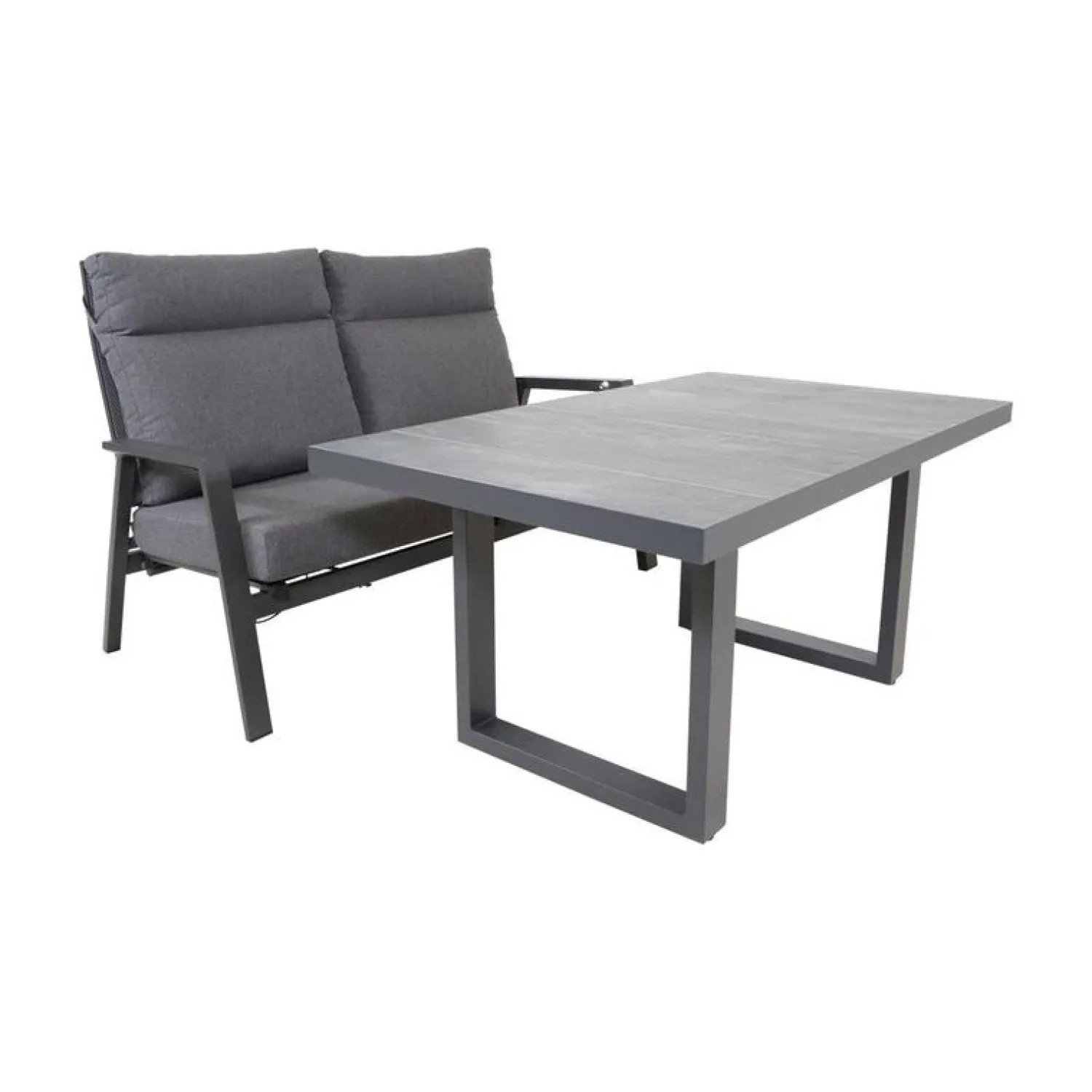 Lesli Living Tuintafels|Loungetafel hoog Prato 2.0 Noir 140cm