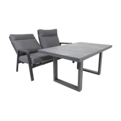 Lesli Living Tuintafels|Loungetafel hoog Prato 2.0 Noir 140cm