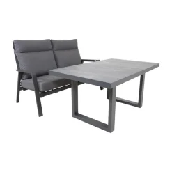 Lesli Living Tuintafels|Loungetafel hoog Prato 2.0 Noir 140cm