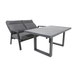 Lesli Living Tuintafels|Loungetafel hoog Prato 2.0 Noir 140cm