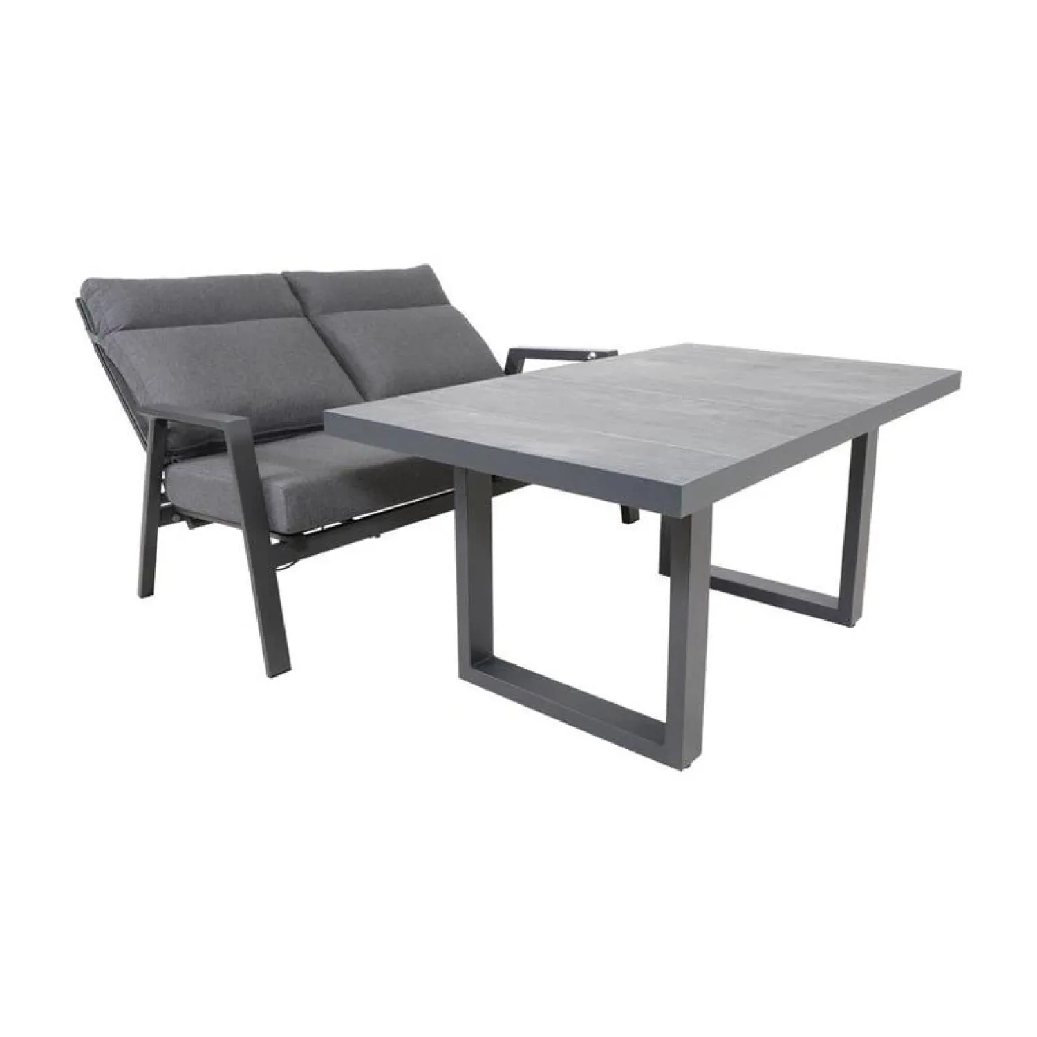 Lesli Living Tuintafels|Loungetafel hoog Prato 2.0 Noir 140cm
