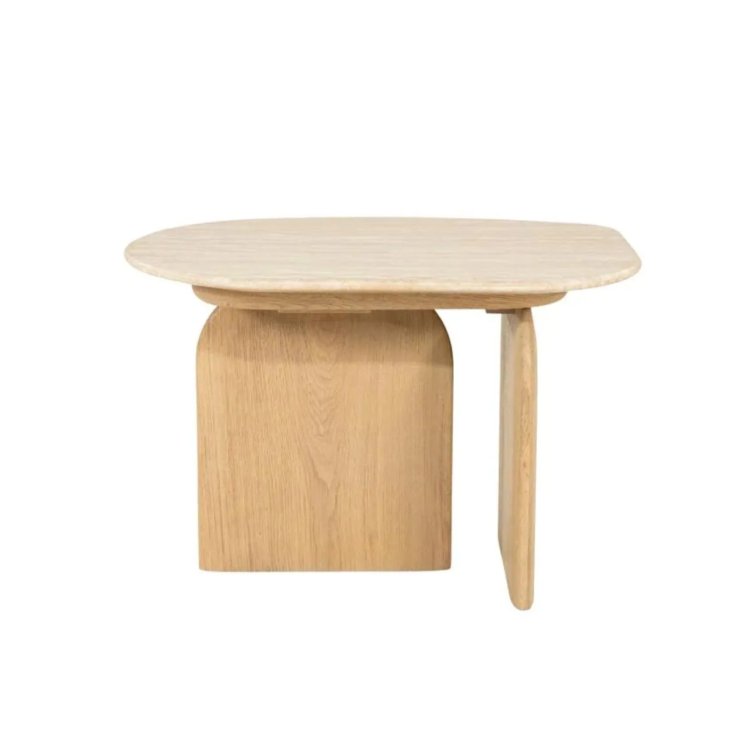 Eleonora Bijzettafels|Lova Bijzettafel Naturel travertin 60cm