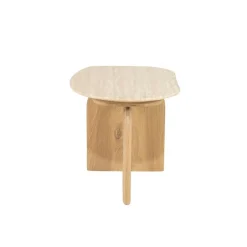 Eleonora Bijzettafels|Lova Bijzettafel Naturel travertin 60cm