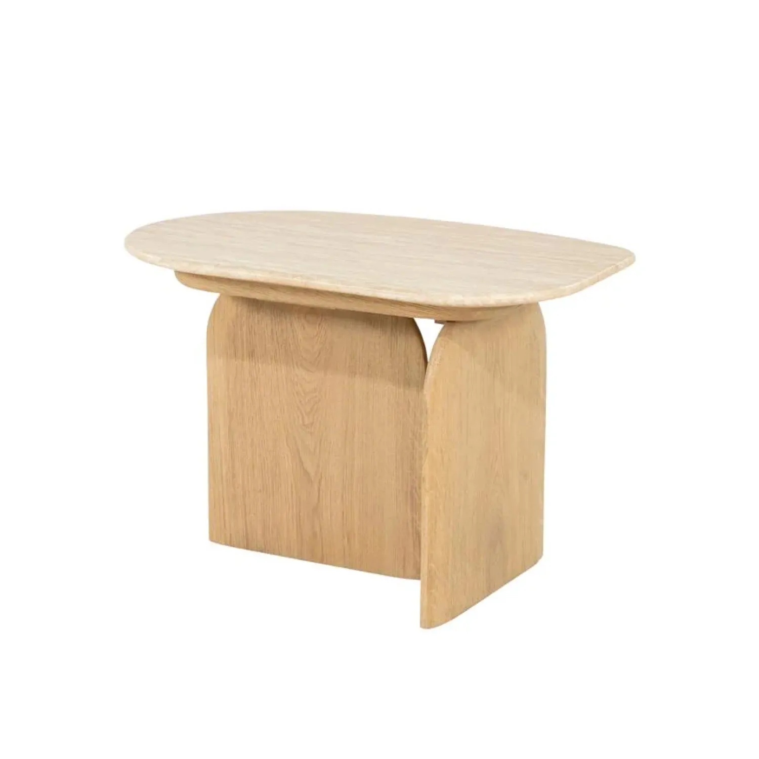 Eleonora Bijzettafels|Lova Bijzettafel Naturel travertin 60cm