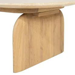 Eleonora Salontafels|Lova Salontafel organisch Naturel travertin 115cm