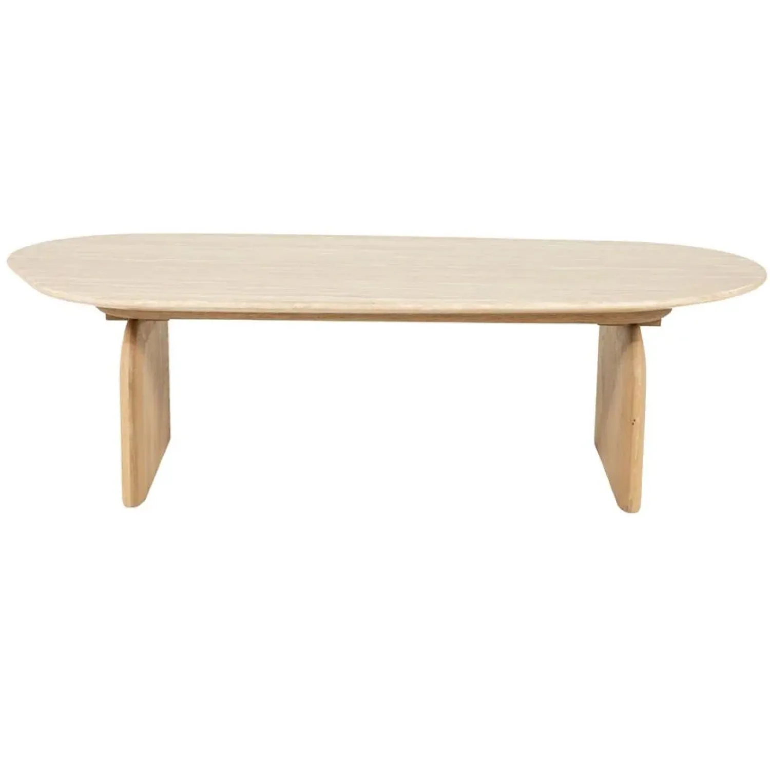Eleonora Salontafels|Lova Salontafel organisch Naturel travertin 115cm