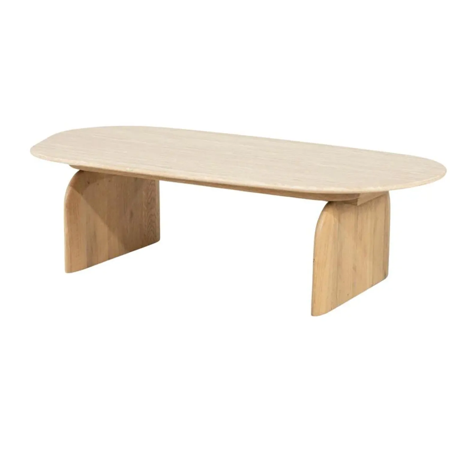 Eleonora Salontafels|Lova Salontafel organisch Naturel travertin 115cm