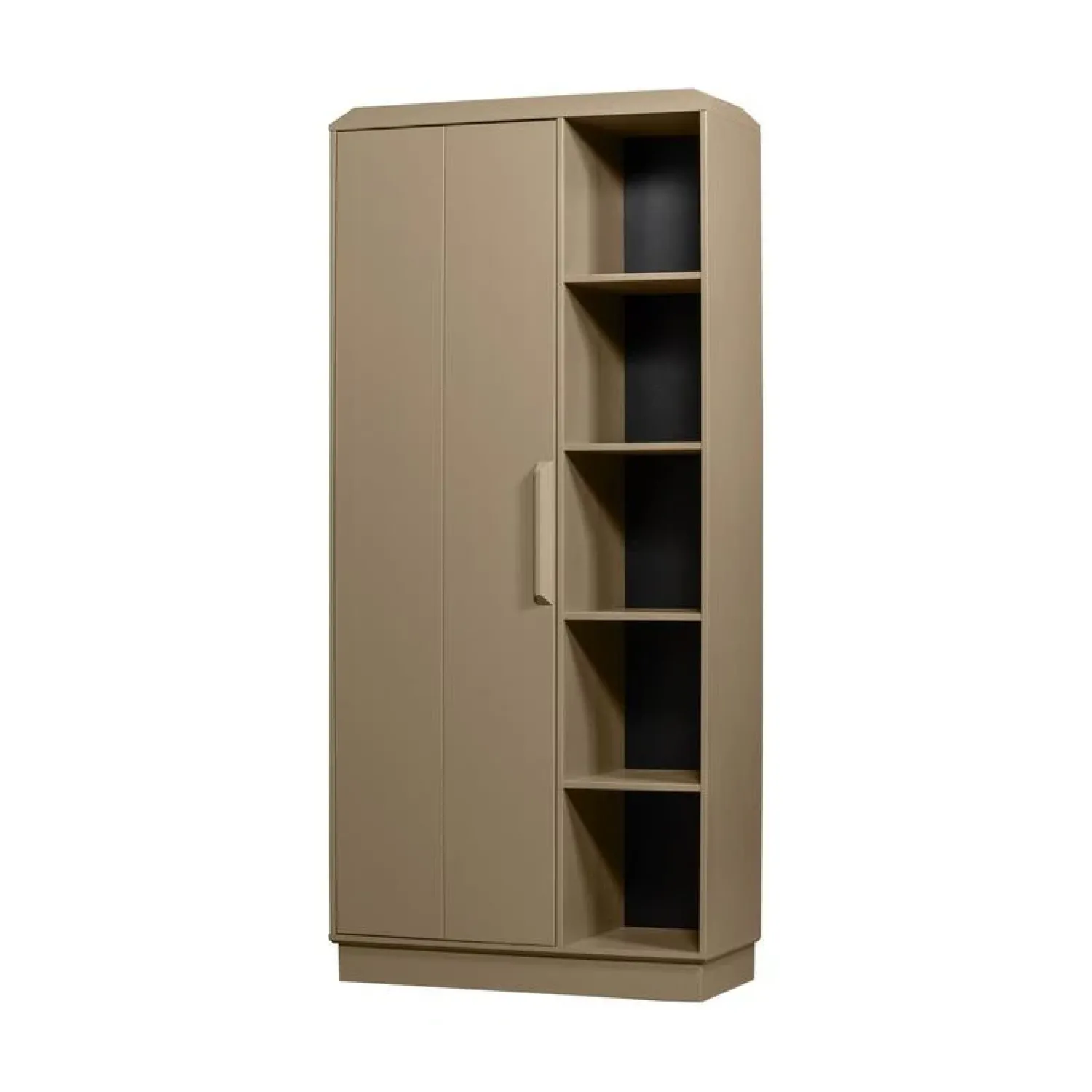 WOOOD Wandkasten|Industriele Kasten|Lowen Opbergkast Dennenhout Mud 100cm