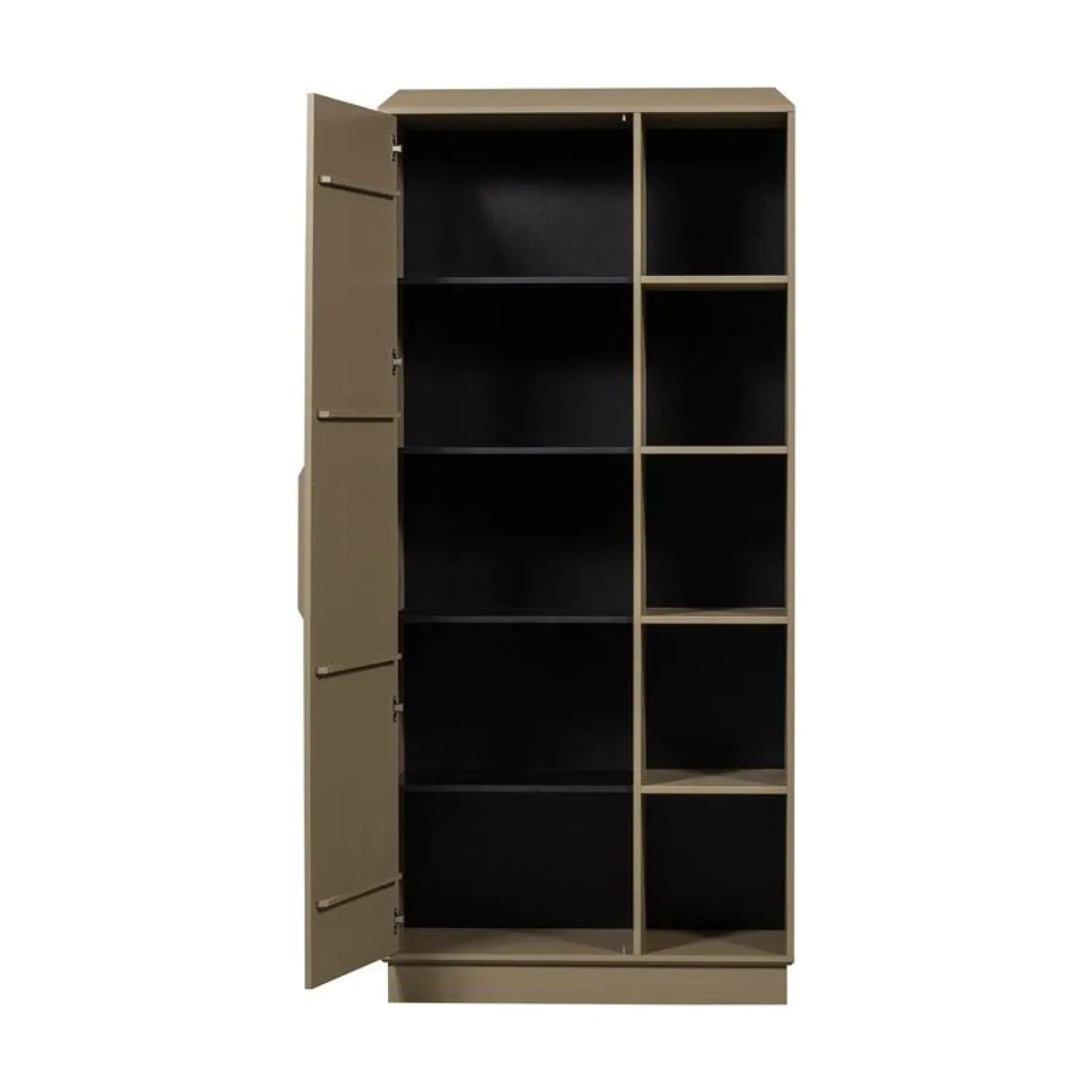 WOOOD Wandkasten|Industriele Kasten|Lowen Opbergkast Dennenhout Mud 100cm