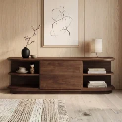 Vane Living Dressoirs|Industriele Kasten|Luca Dressoir walnoot 165cm