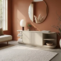Vane Living Dressoirs|Industriele Kasten|Luca Dressoir Zand 205cm