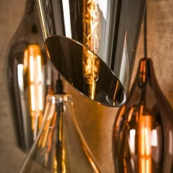Kalfort Hanglampen|Glazen Hanglamp|Lucario 5-lichts getrapte Hanglamp industrieel