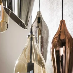 Kalfort Hanglampen|Glazen Hanglamp|Lucario 5-lichts getrapte Hanglamp industrieel