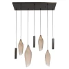 Kalfort Hanglampen|Lucario 7-lichts Hanglamp bruin-frosted