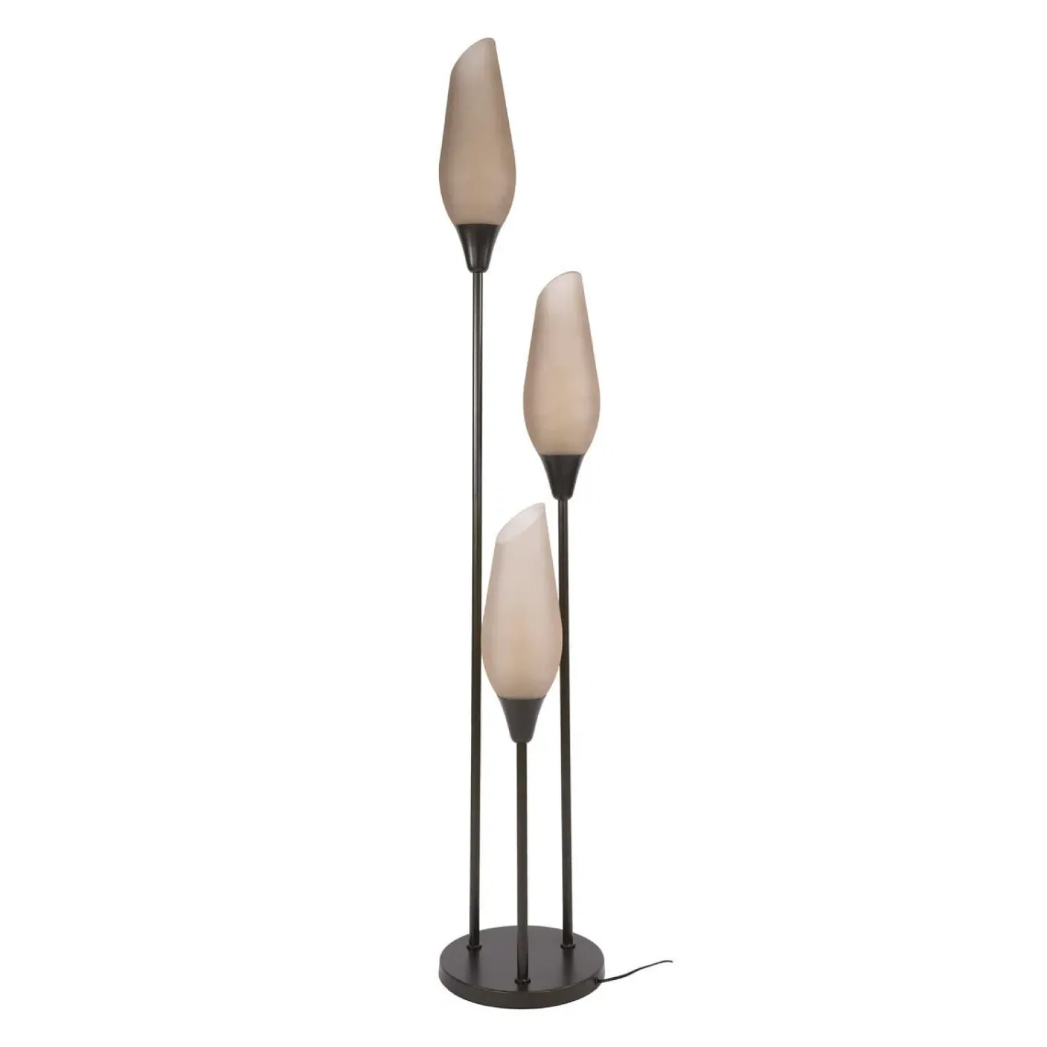 Kalfort Vloerlampen|Lucario 3-lichts Vloerlamp bruin-frosted