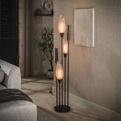 Kalfort Vloerlampen|Lucario 5-lichts Vloerlamp bruin-frosted