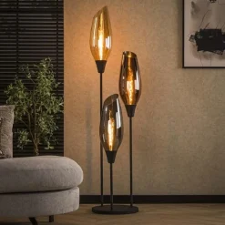Kalfort Vloerlampen|Lucario 3-lichts Vloerlamp XL Mixglas