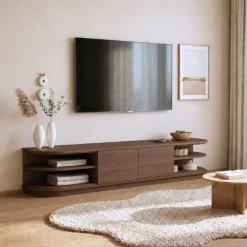 Vane Living Industriele Kasten|Tv Meubels|Luca Staand Tv meubel Walnoot 160 cm