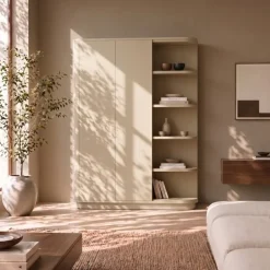 Vane Living Wandkasten|Industriele Kasten|Luca Wandkast Zand 160cm