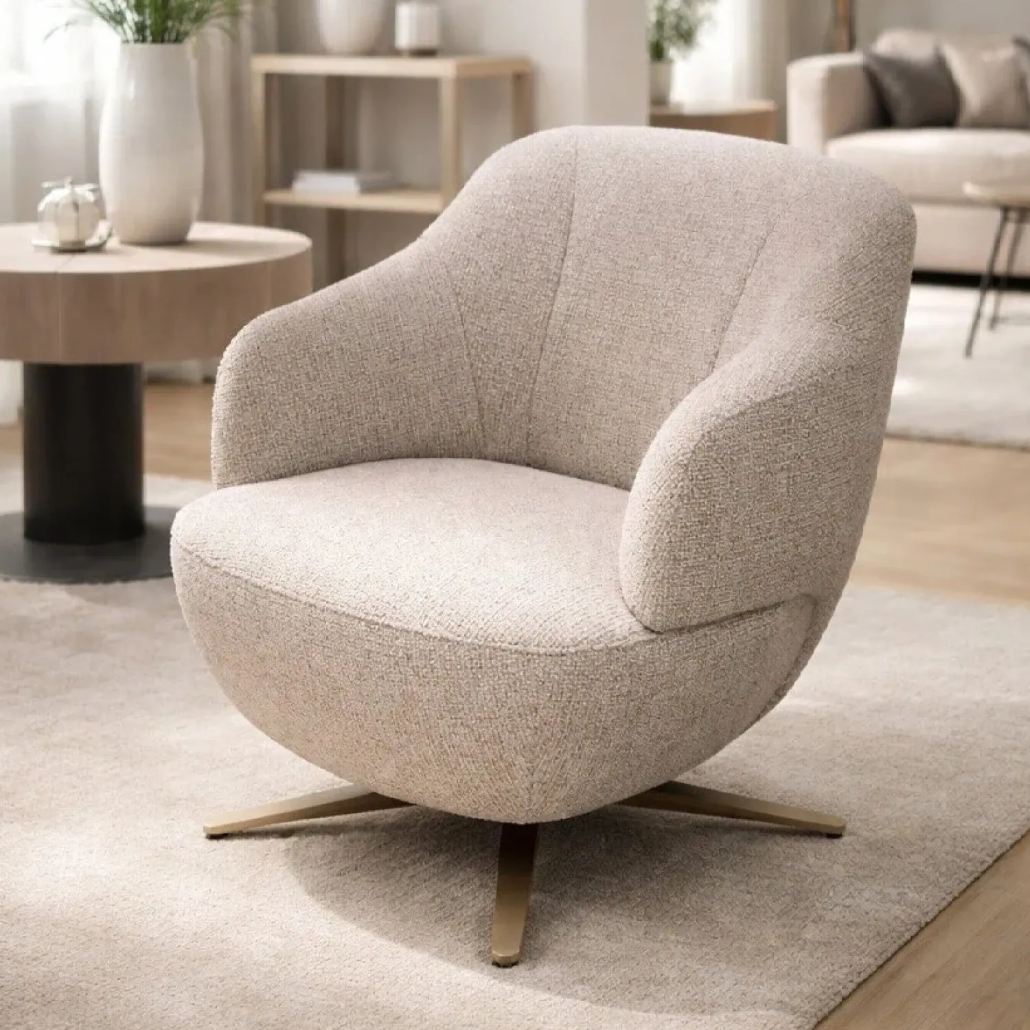 Cavetown Fauteuils|Lucio fauteuil met draaipoot