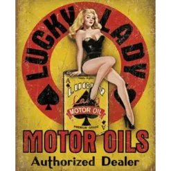 Cavetown Metalen Borden|Lucky Lady Oil - metalen bord
