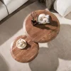 Kalfort Salontafels|Luna Salontafel set van 2 rond Acaciahout