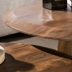 Kalfort Salontafels|Luna Salontafel set van 2 rond Acaciahout