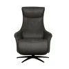 Label51 Fauteuils|Lund Elektrische Fauteuil Antraciet Microleder