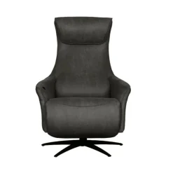 Label51 Fauteuils|Lund Elektrische Fauteuil Antraciet Microleder
