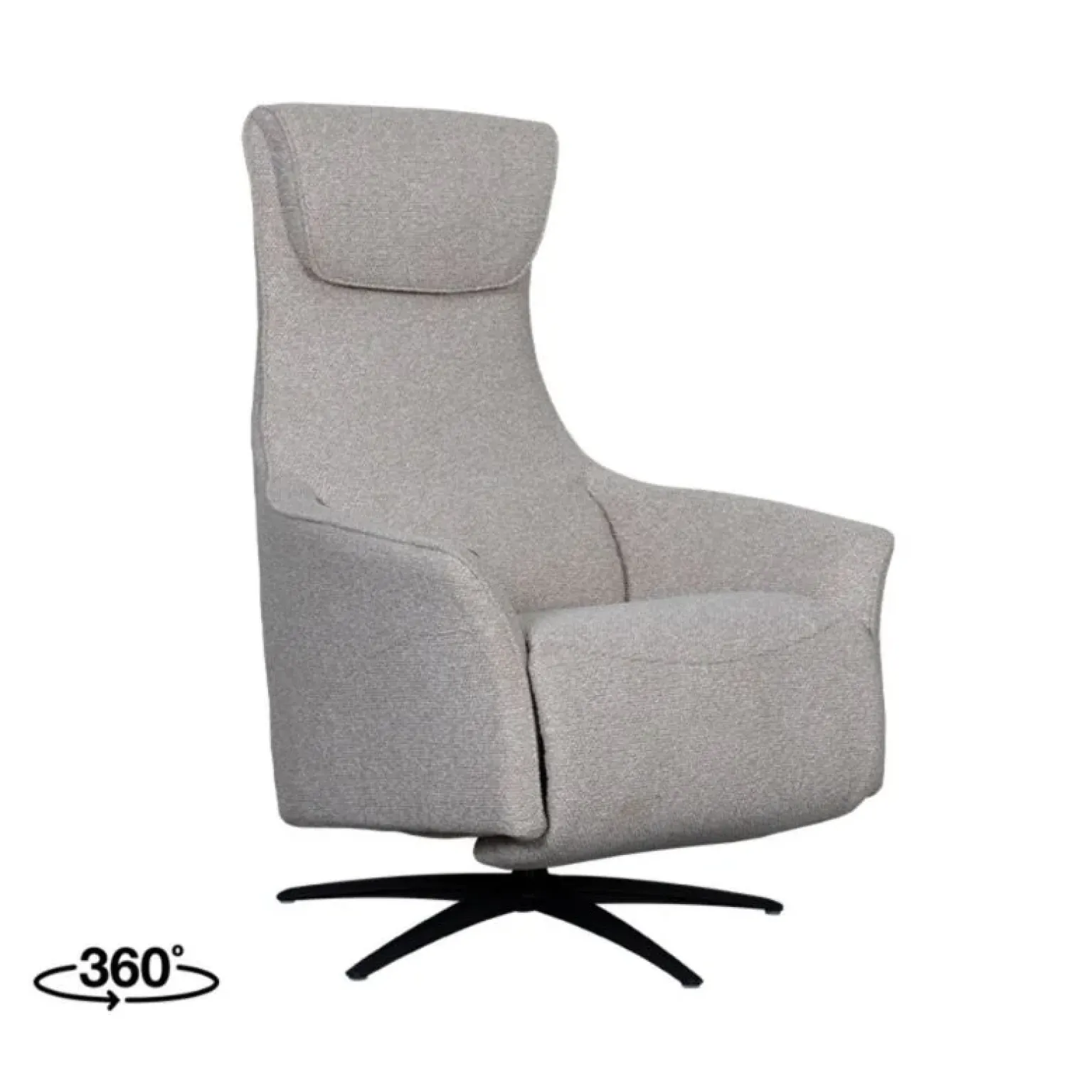 Label51 Fauteuils|Lund Elektrische Fauteuil Naturel Boucle