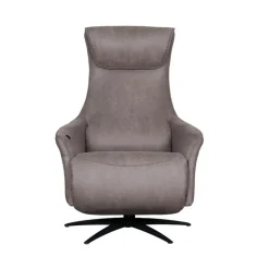 Label51 Fauteuils|Lund Elektrische Fauteuil Taupe Microleder