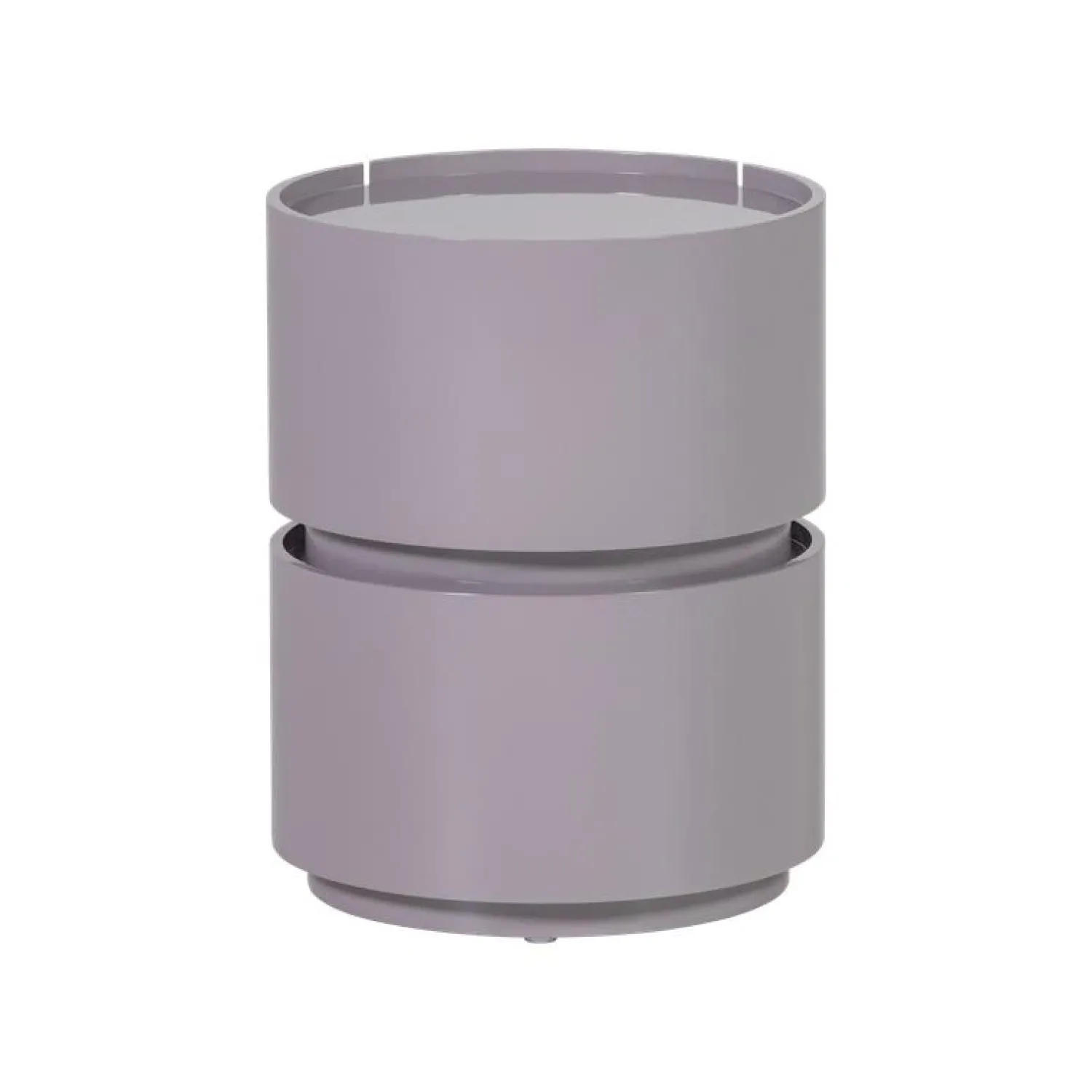 WOOOD Nachtkastjes|Industriele Kasten|Lunex Nachtkastje rond Lichtgrijs 40cm