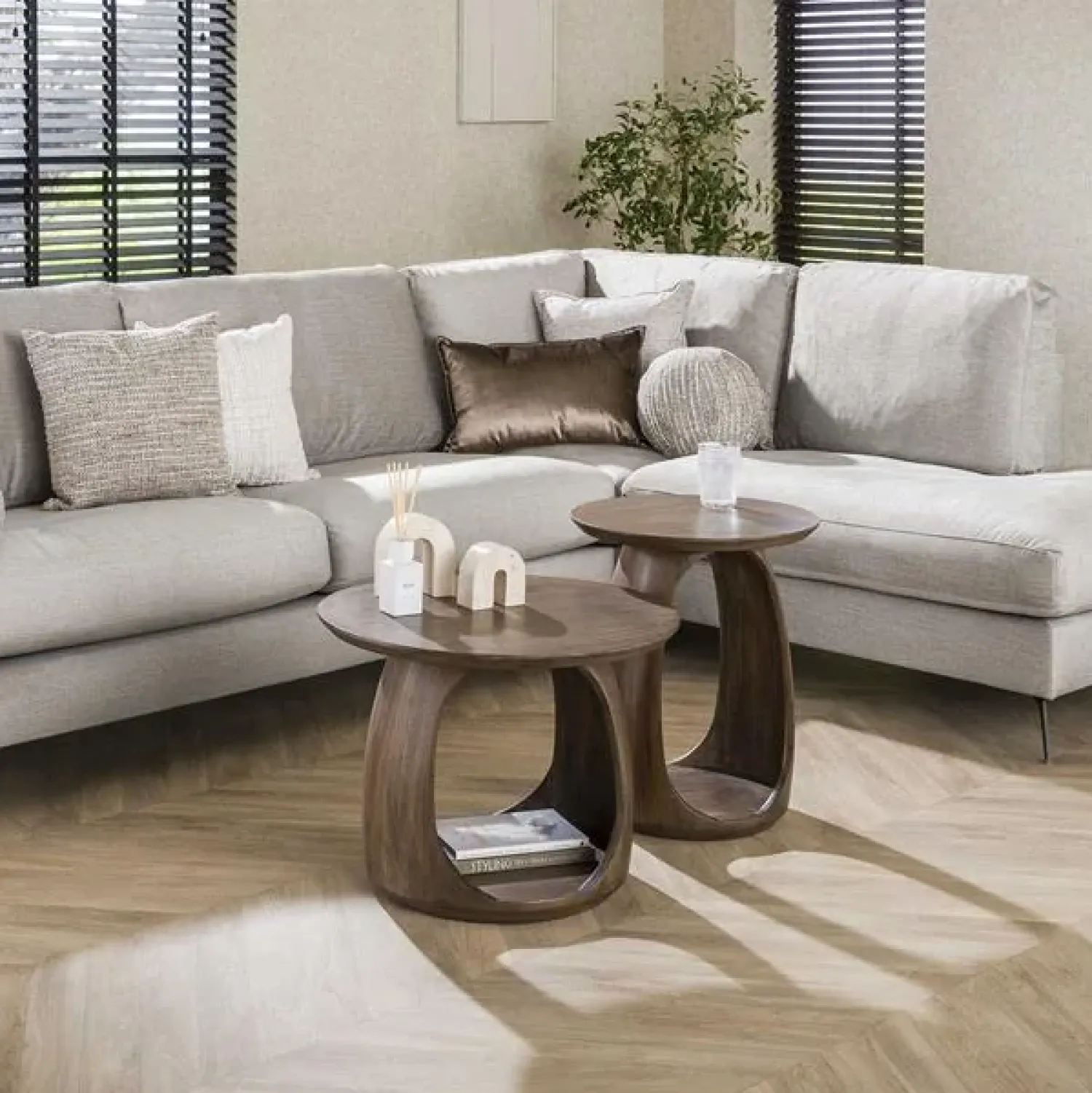 Kalfort Bijzettafels|Luno Bijzettafel S Acaciahout bruin 49cm