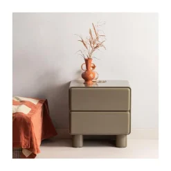 WOOOD Nachtkastjes|Industriele Kasten|Lustra Nachtkastje Groen 57cm