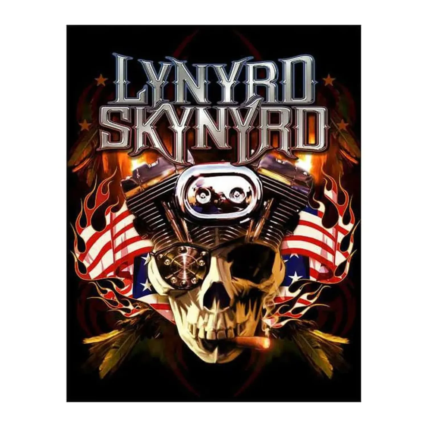 Metal Signs Metalen Borden|Lynyrd Skynyrd Schedel - metalen bord