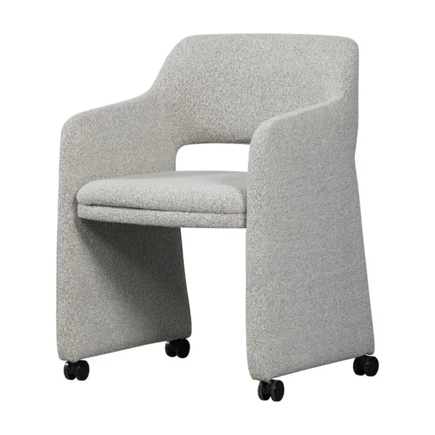 WOOOD Eetkamerstoelen|Lyric Eetkamerstoel Met Wielen Greige