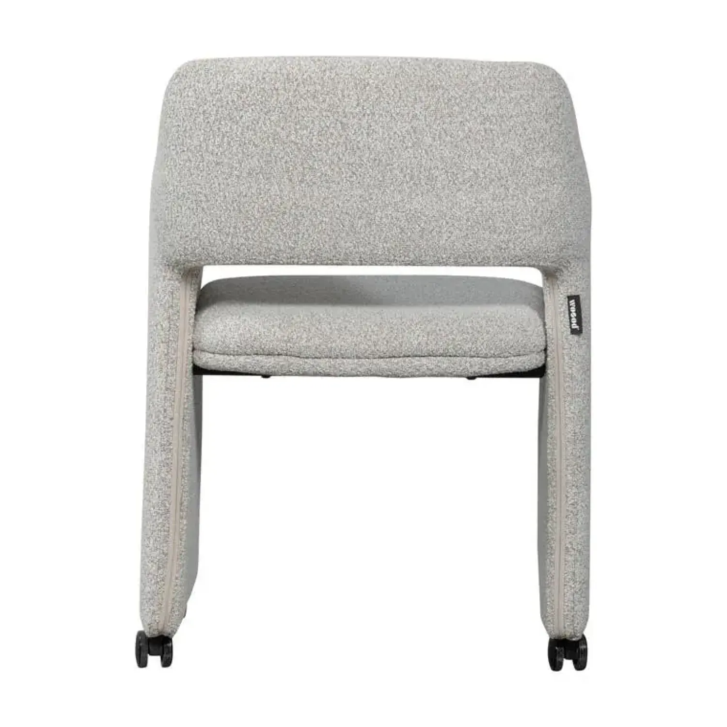 WOOOD Eetkamerstoelen|Lyric Eetkamerstoel Met Wielen Greige