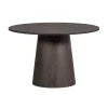 WOOOD Eettafels|Maan Eettafel Rond MDF Donkerbruin 120cm