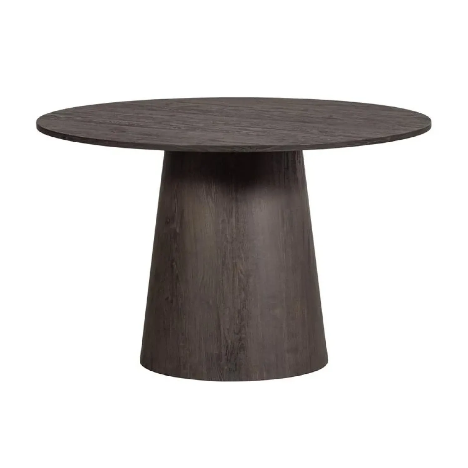 WOOOD Eettafels|Maan Eettafel Rond MDF Donkerbruin 120cm