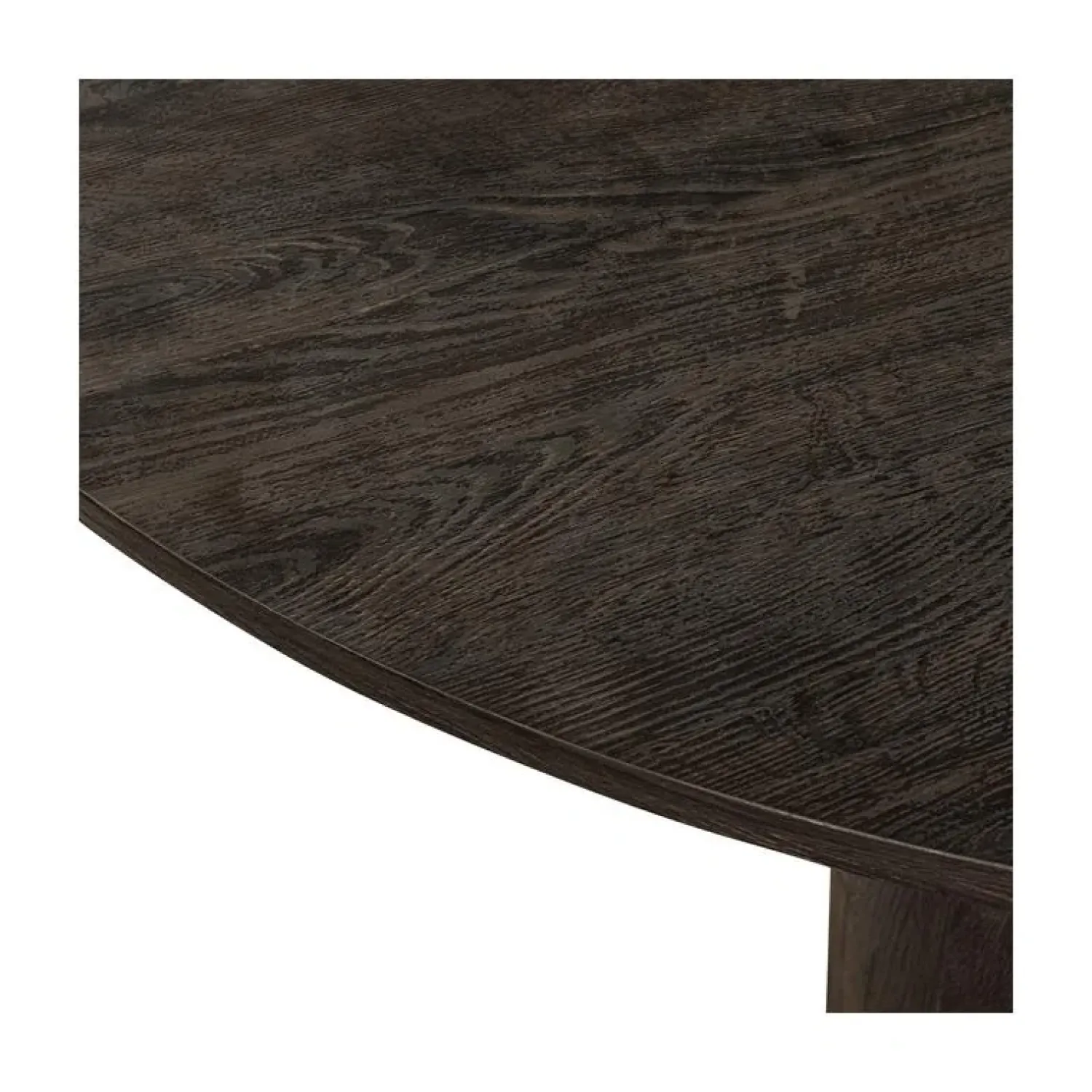WOOOD Salontafels|Maan Salontafel rond MDF Donkerbruin 100cm