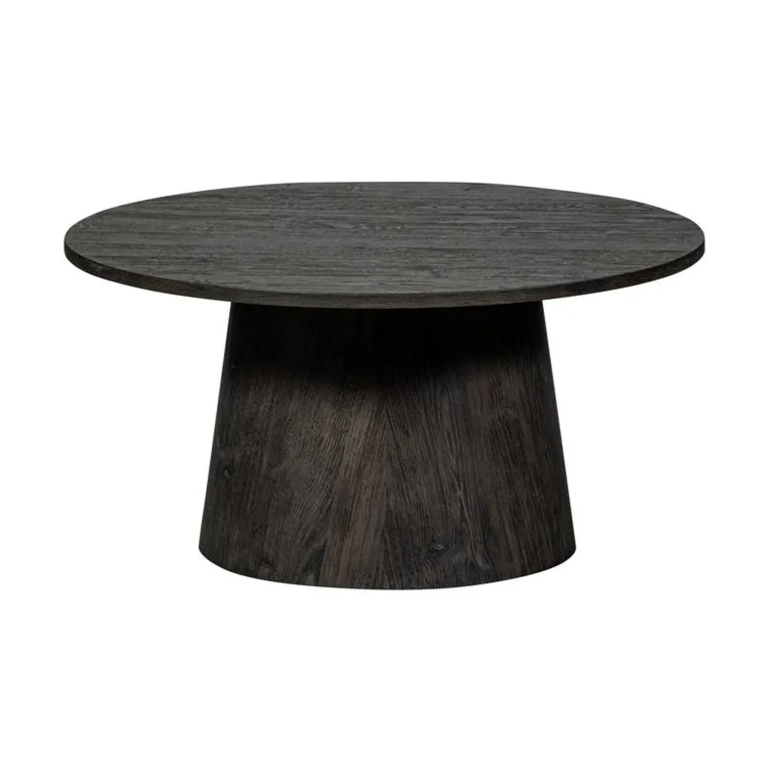 WOOOD Salontafels|Maan Salontafel rond MDF Donkerbruin 80cm